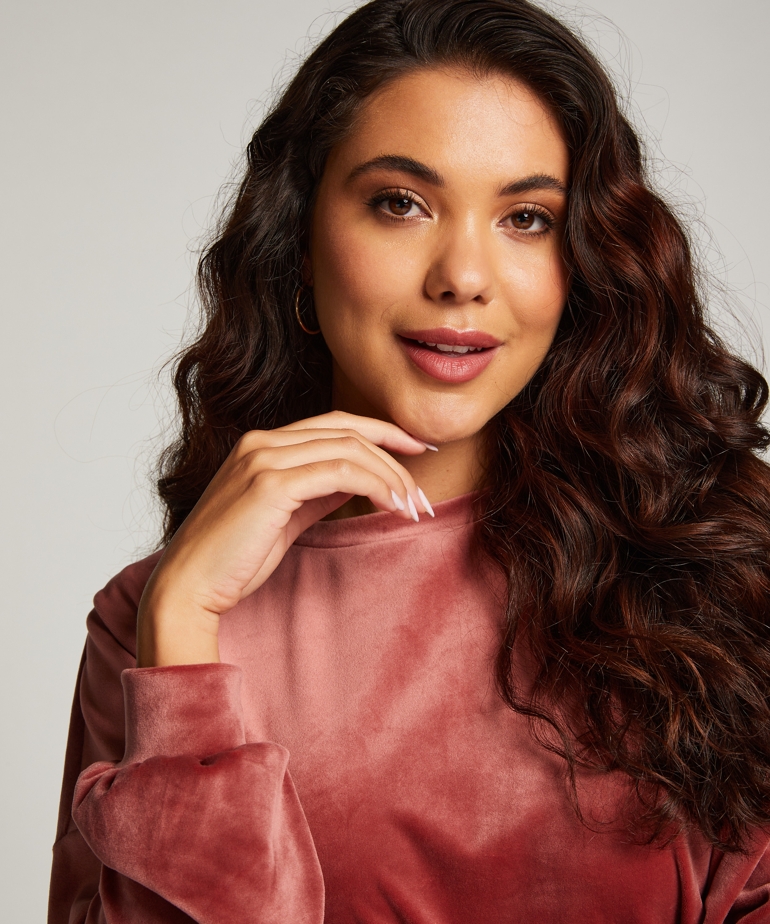 Velours Top, Roze, main