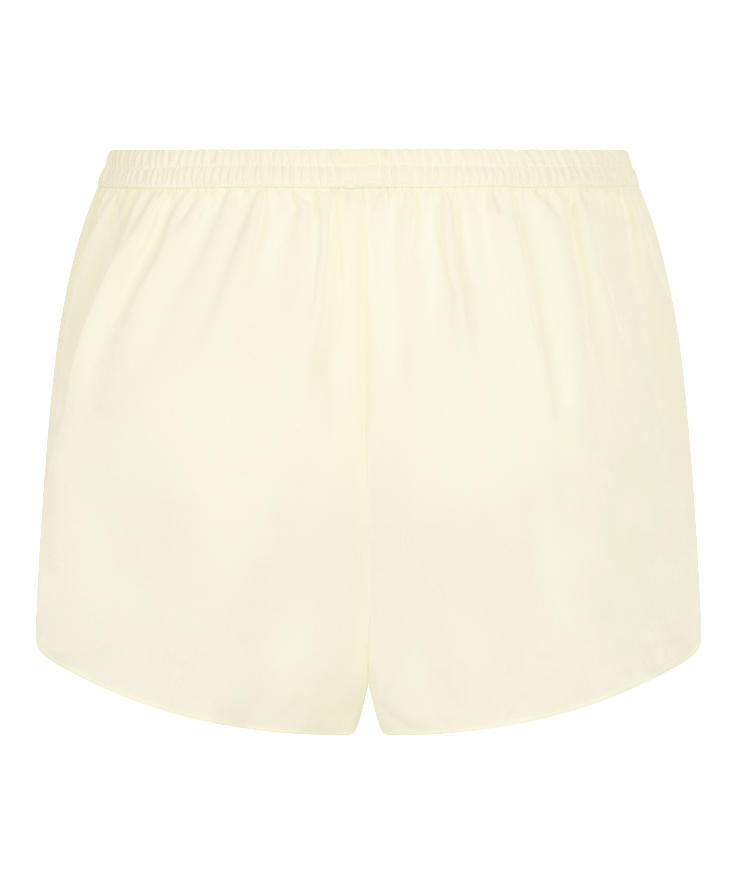 Short en satin Minimal, Jaune, main