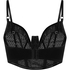 Soutien-gorge &agrave; armatures non-rembourr&eacute; longline Elle, Noir