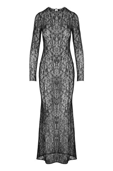 Hunkemöller Slipdress Allover Lace Zwart, foto 3