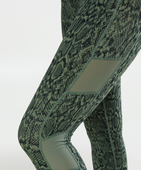 HKMX High waisted sport legging print, Groen
