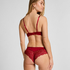 Soutien-gorge &agrave; armatures pr&eacute;form&eacute; push-up Marine, Rouge
