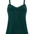 Cami top Velours Lace, Groen