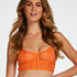 Bralette longline Sexy Mesh, Oranje