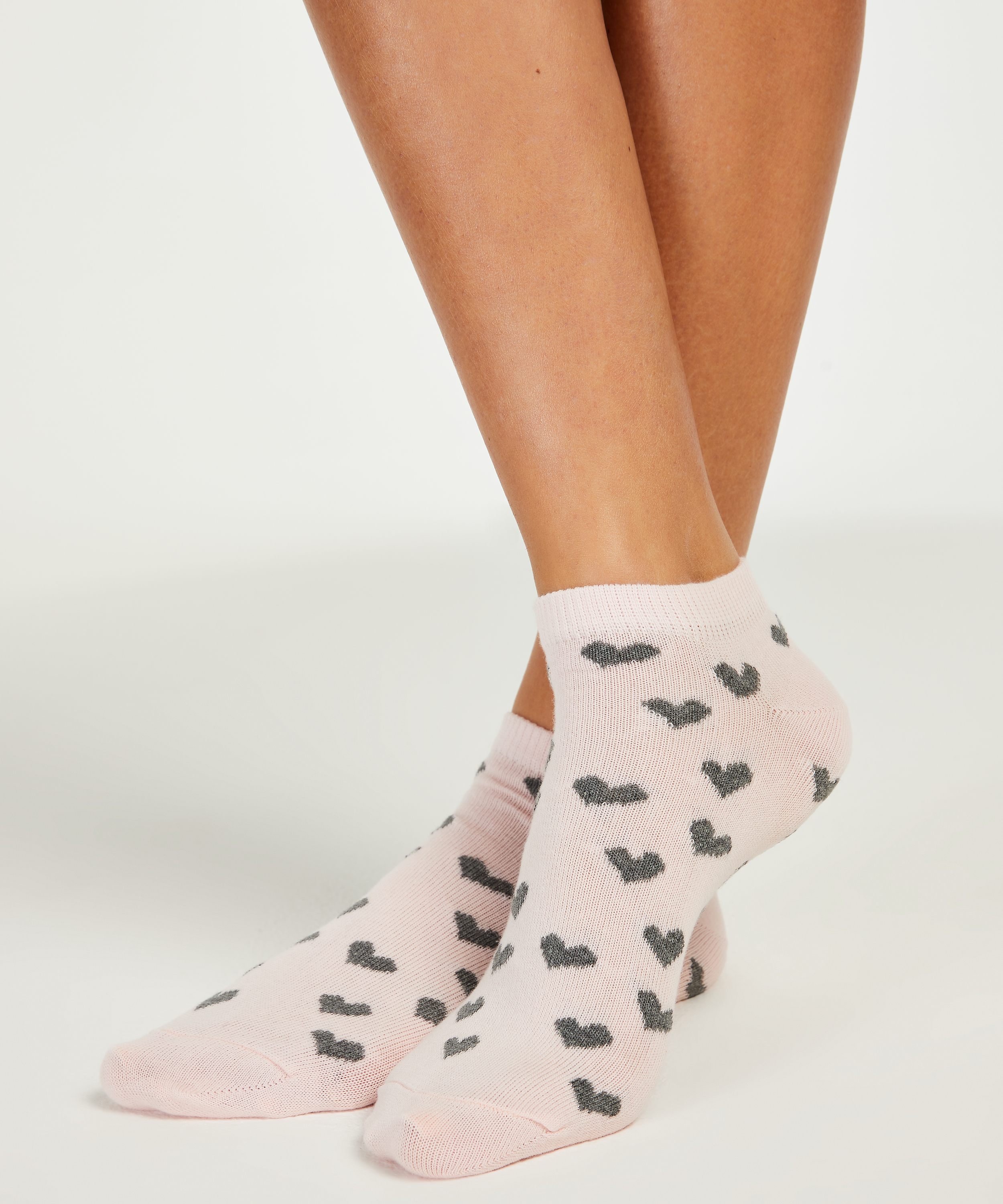 2 Paires de Chaussettes, Gris, main