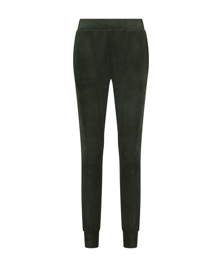Joggingbroek Velours, Groen