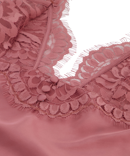 Déshabillé en satin Zara, Rose