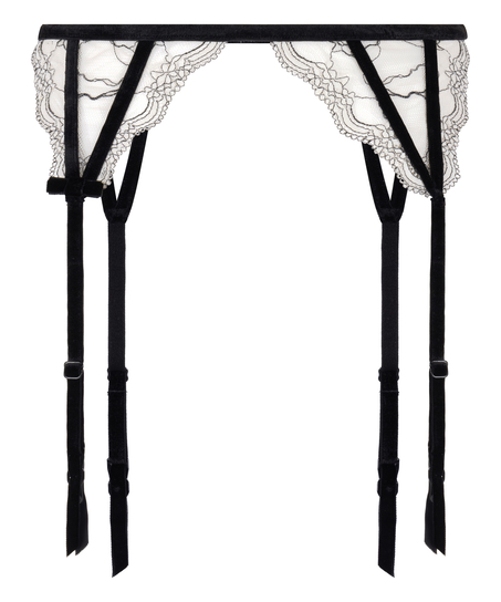 Porte-jarretelles Agnes, Blanc