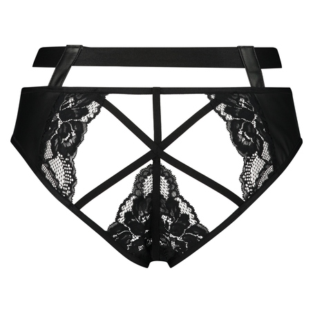 Slip brésilien ouvert Venus, Noir