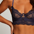 Soutien-gorge bustier à armatures non préformé Blossom, Bleu