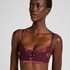 Soutien-gorge non rembourr&eacute; longline Avela, Rouge