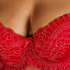 Voorgevormde longline beugel bh Coco, Rood