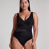 Maillot de bain Shaping Shell Mesh, Noir