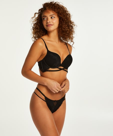 Soutien-gorge moulant maximiseur Jolie, Noir