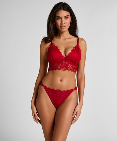 Slip br&eacute;silien Marianna, Rouge