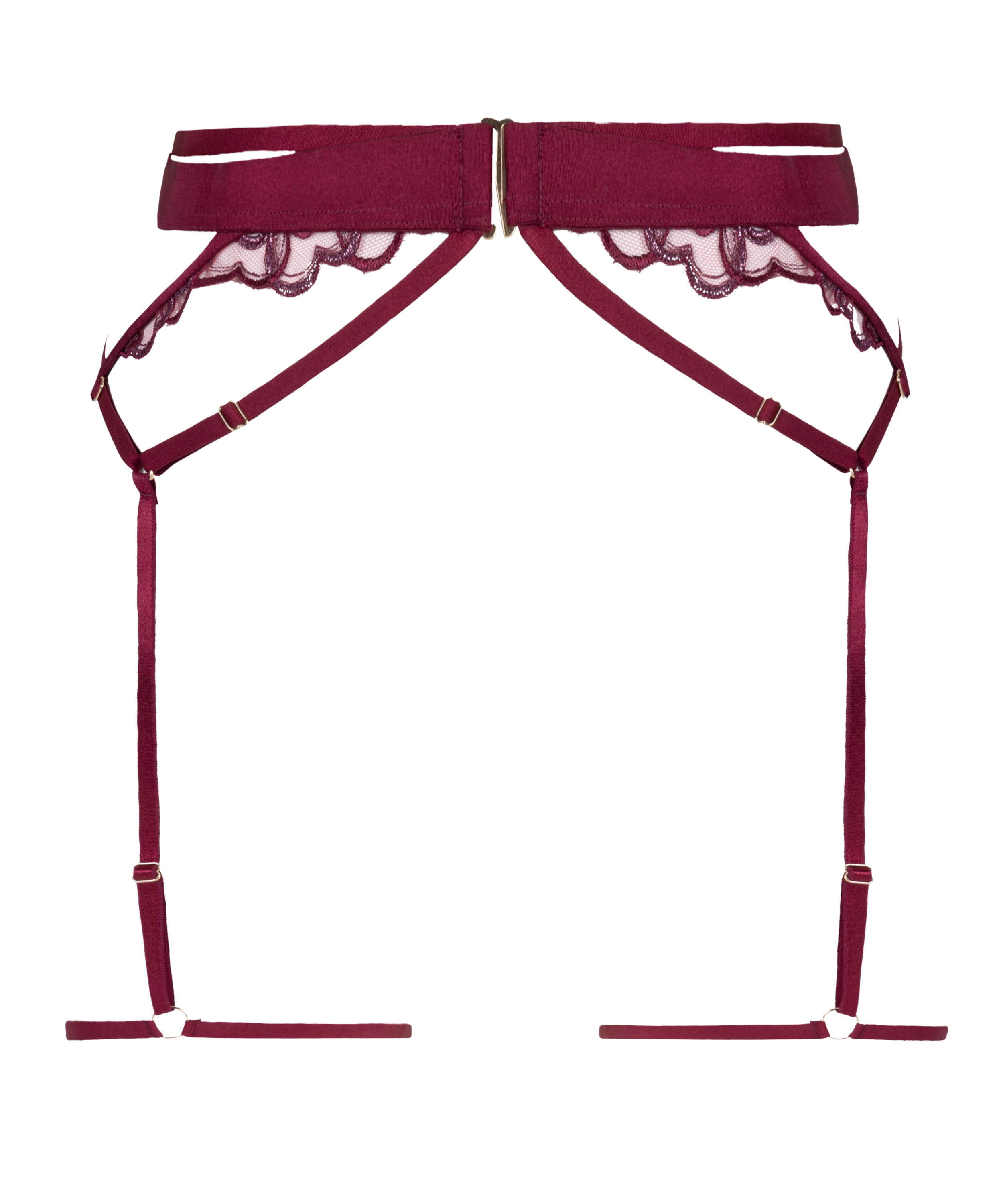 Porte-jarretelles Scarlett, Rouge, main