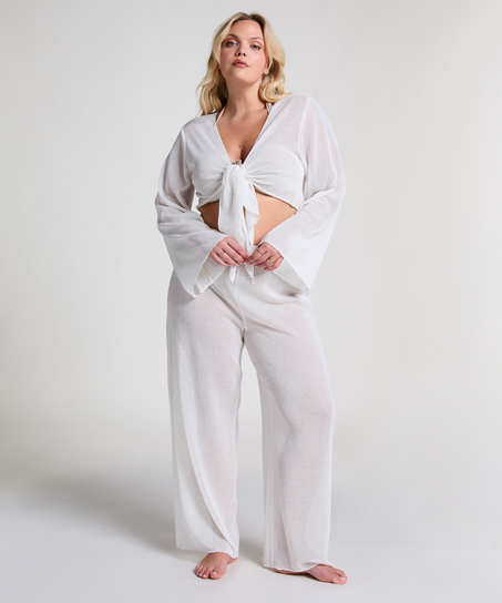 Gebreide Strandbroek, Wit