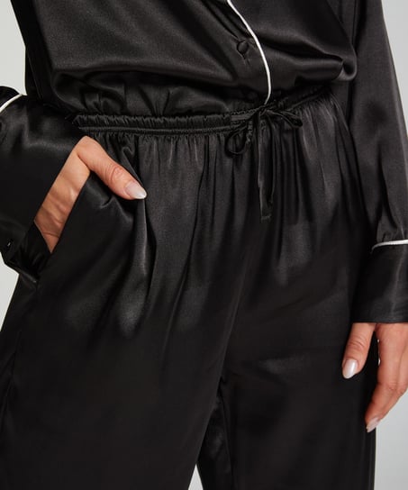 Pantalon Satin, Noir
