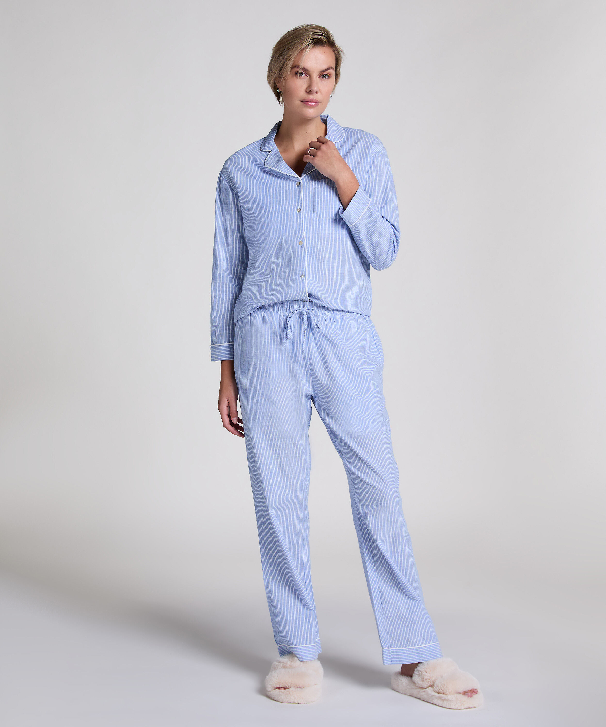 Petite Pyjamabroek Katoen, Blauw
