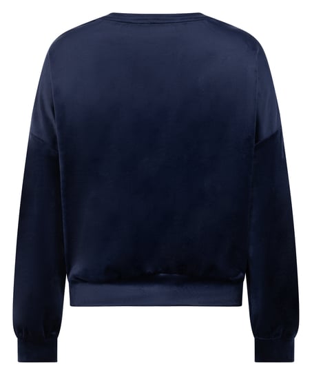 Velours Top, Blauw