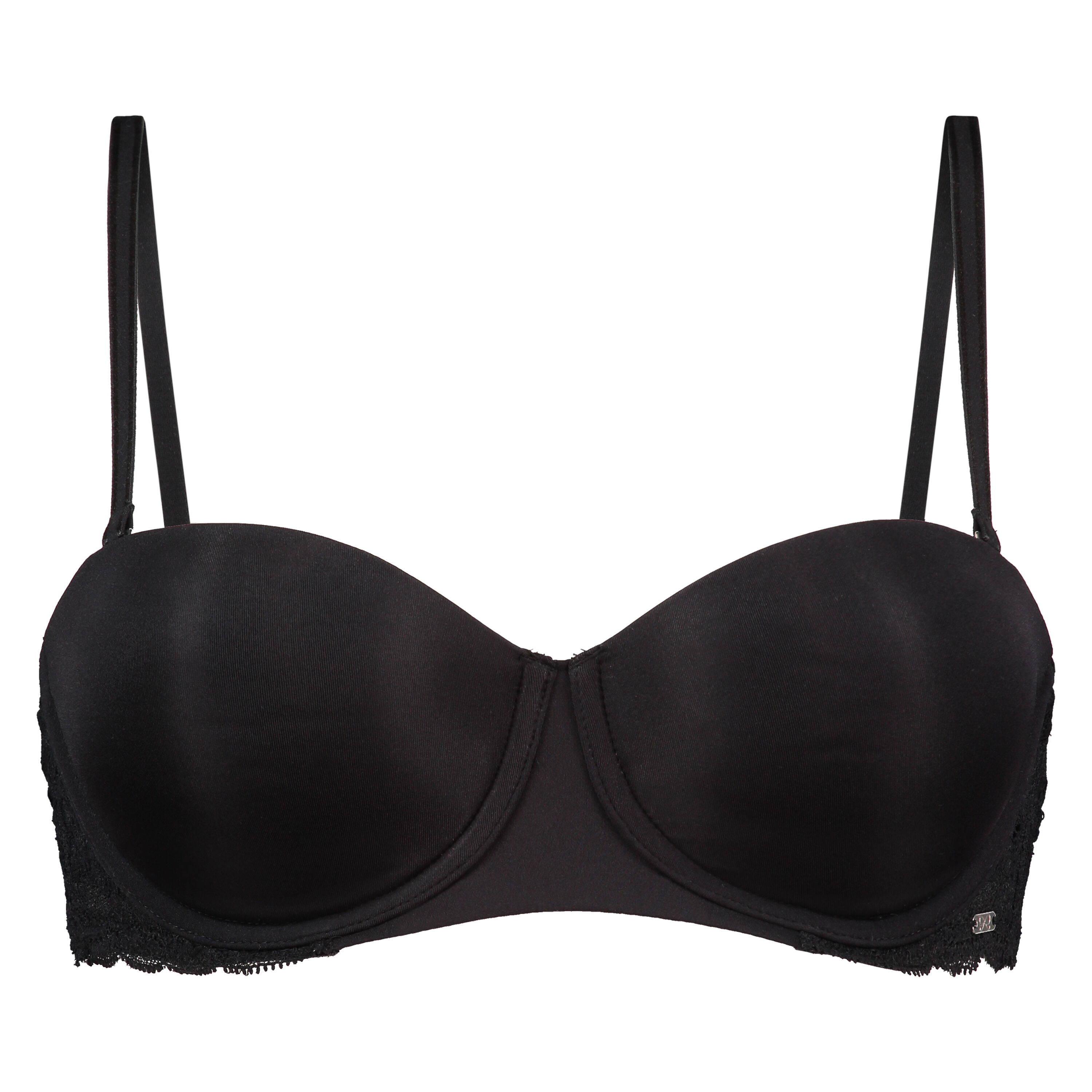 Soutien-gorge &agrave; armatures pr&eacute;form&eacute; sans bretelles Angie, Noir