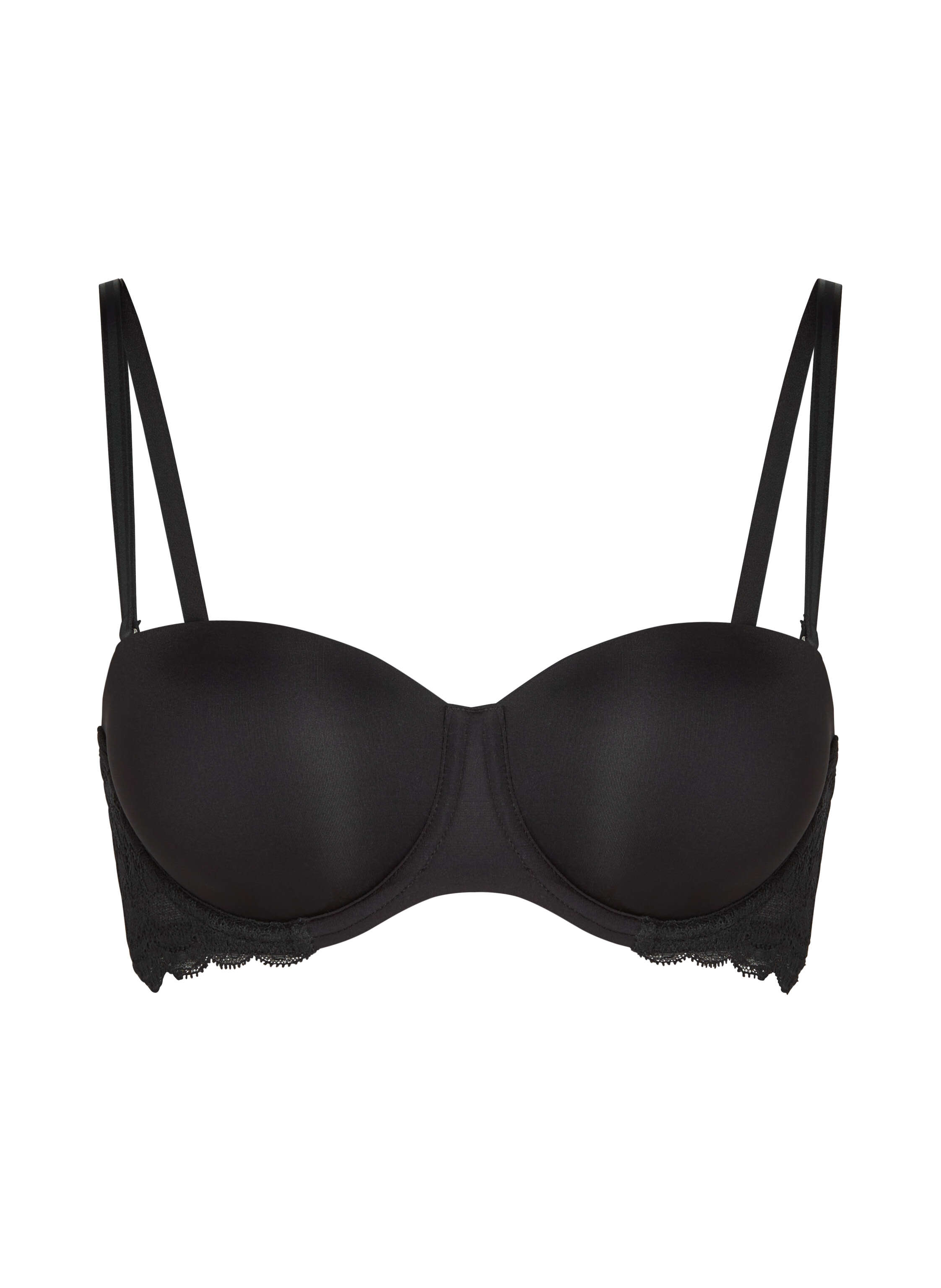 Soutien-gorge &agrave; armatures pr&eacute;form&eacute; sans bretelles Angie, Noir, main