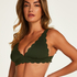Haut de bikini Triangle Scallop, Vert