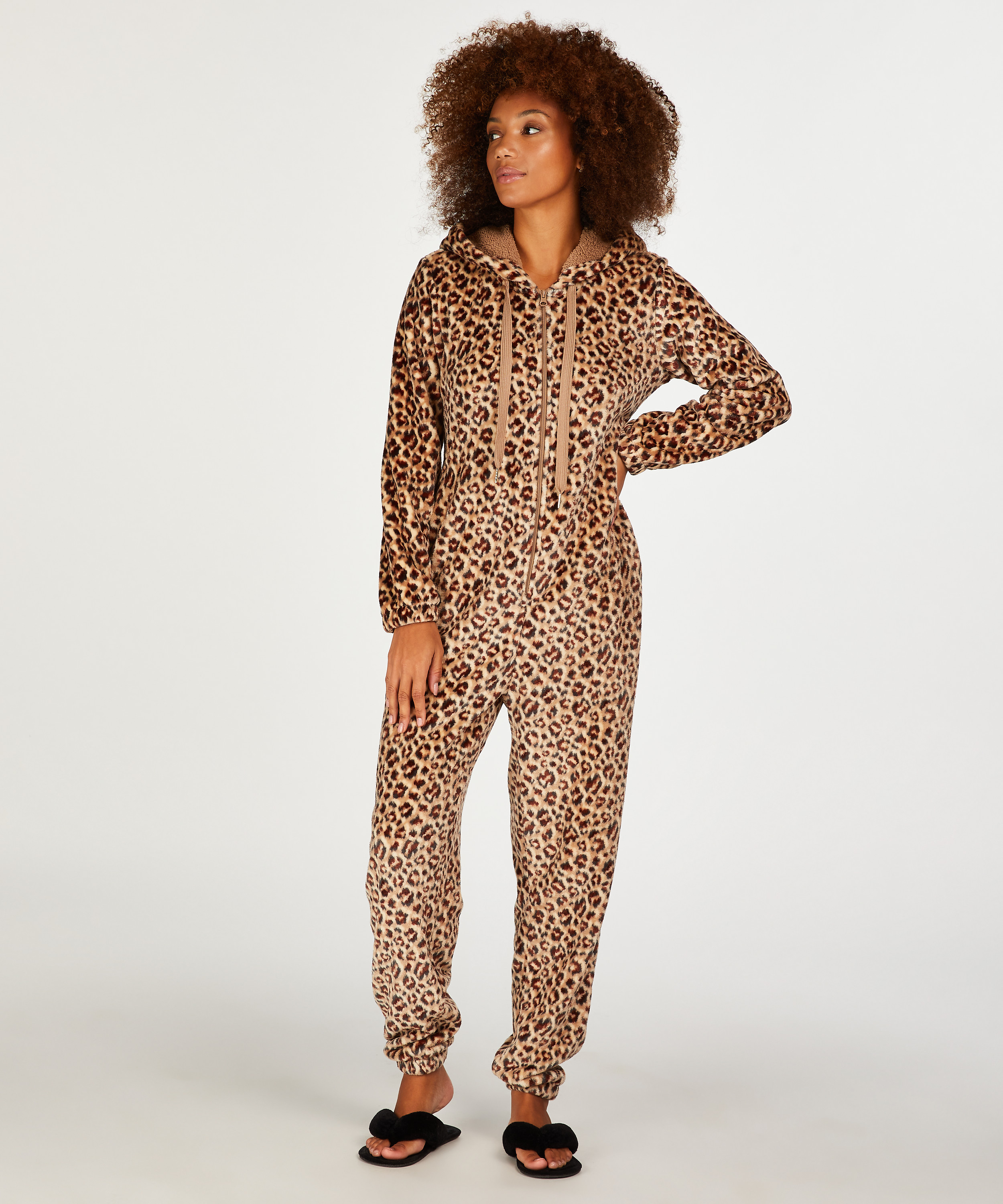 Onesie fleece, Beige, main