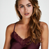 Cami top Satin Lace, Rood