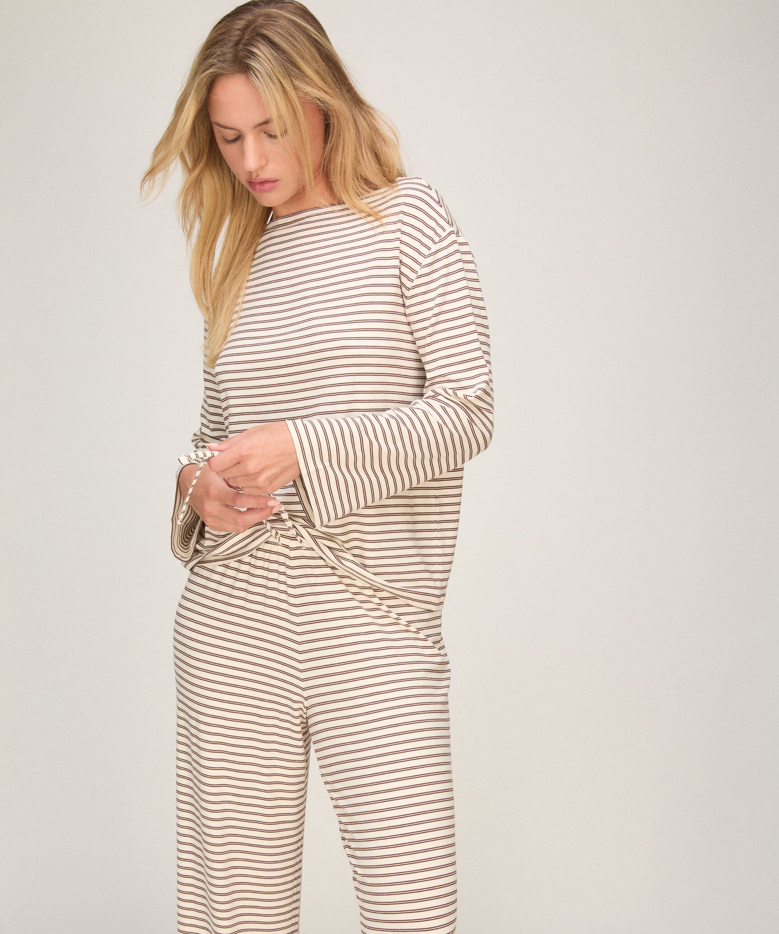 Jersey Pyjama Broek, Wit