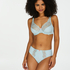 Hoge slip Diva, Blauw