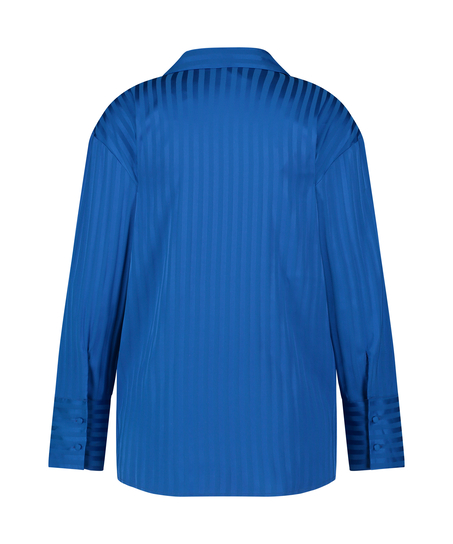 Jacket lange mouwen Satijn, Blauw