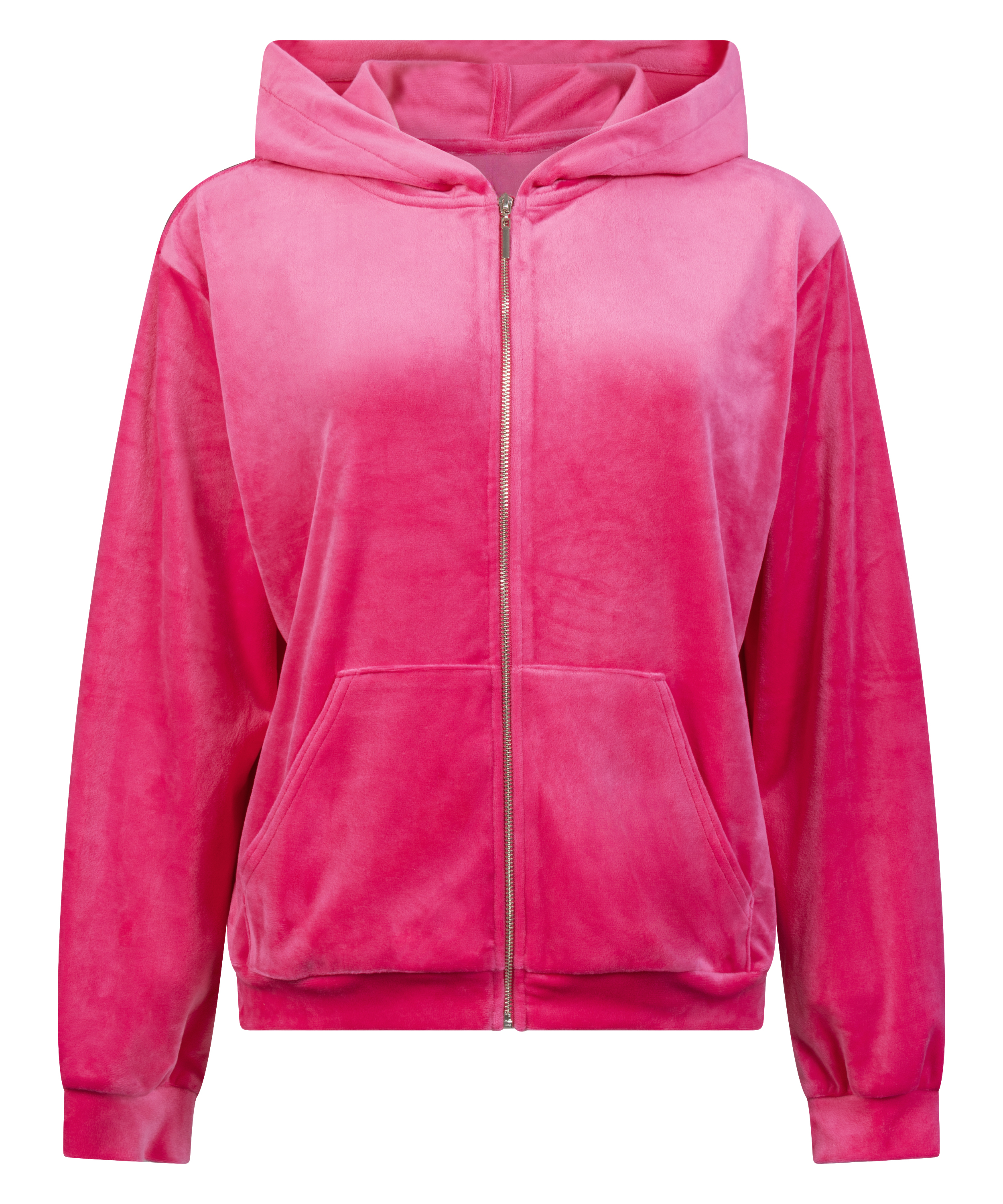 Hoodie jas Velours, Roze, main
