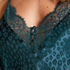 Cami top Leopard, Blauw