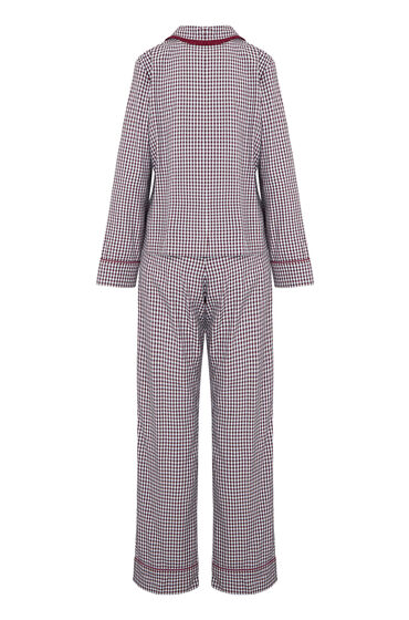 Hunkemöller Pyjama Set Poplin Ruffle Paars, foto 2