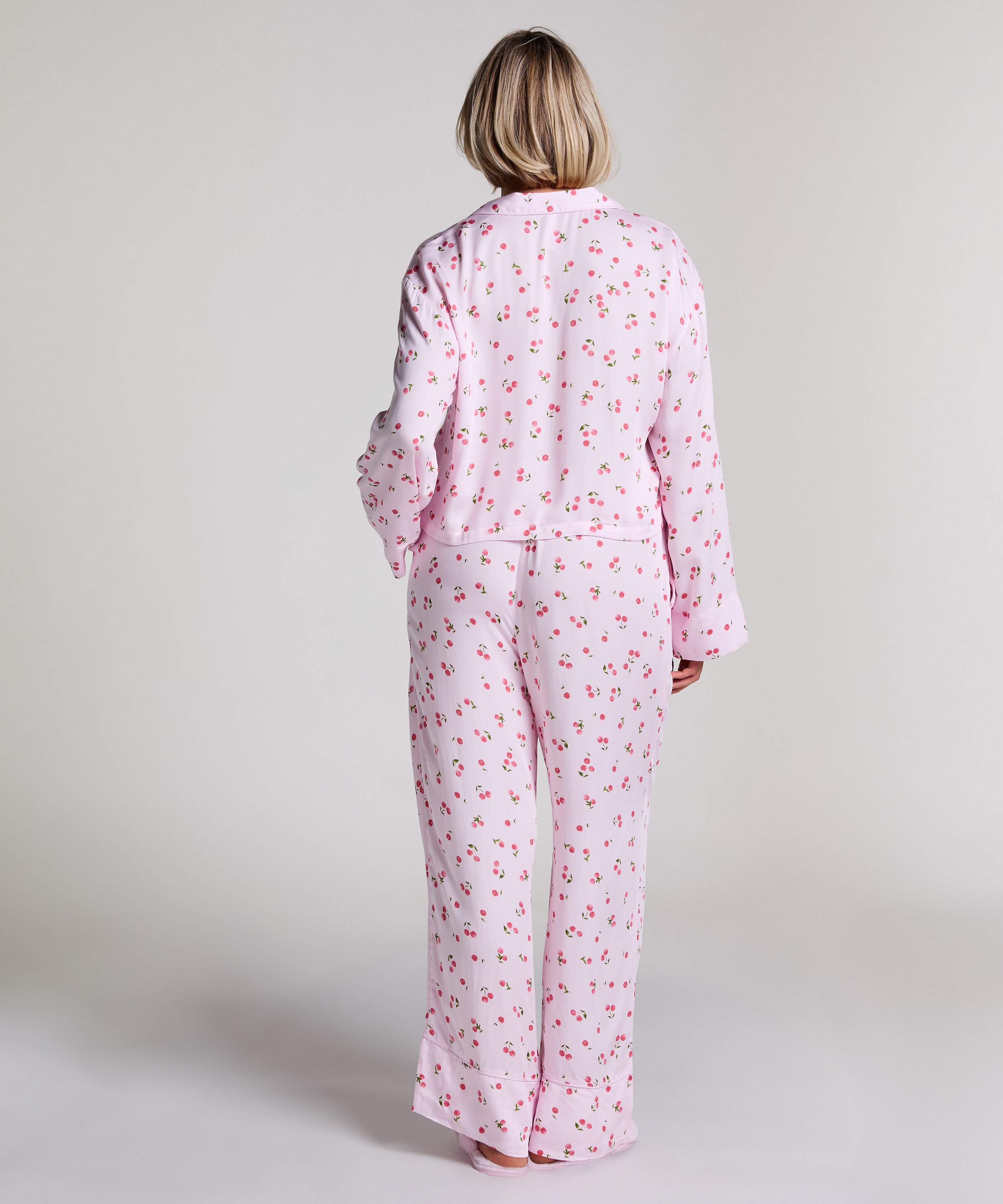 Pantalon Satin, Rose, main