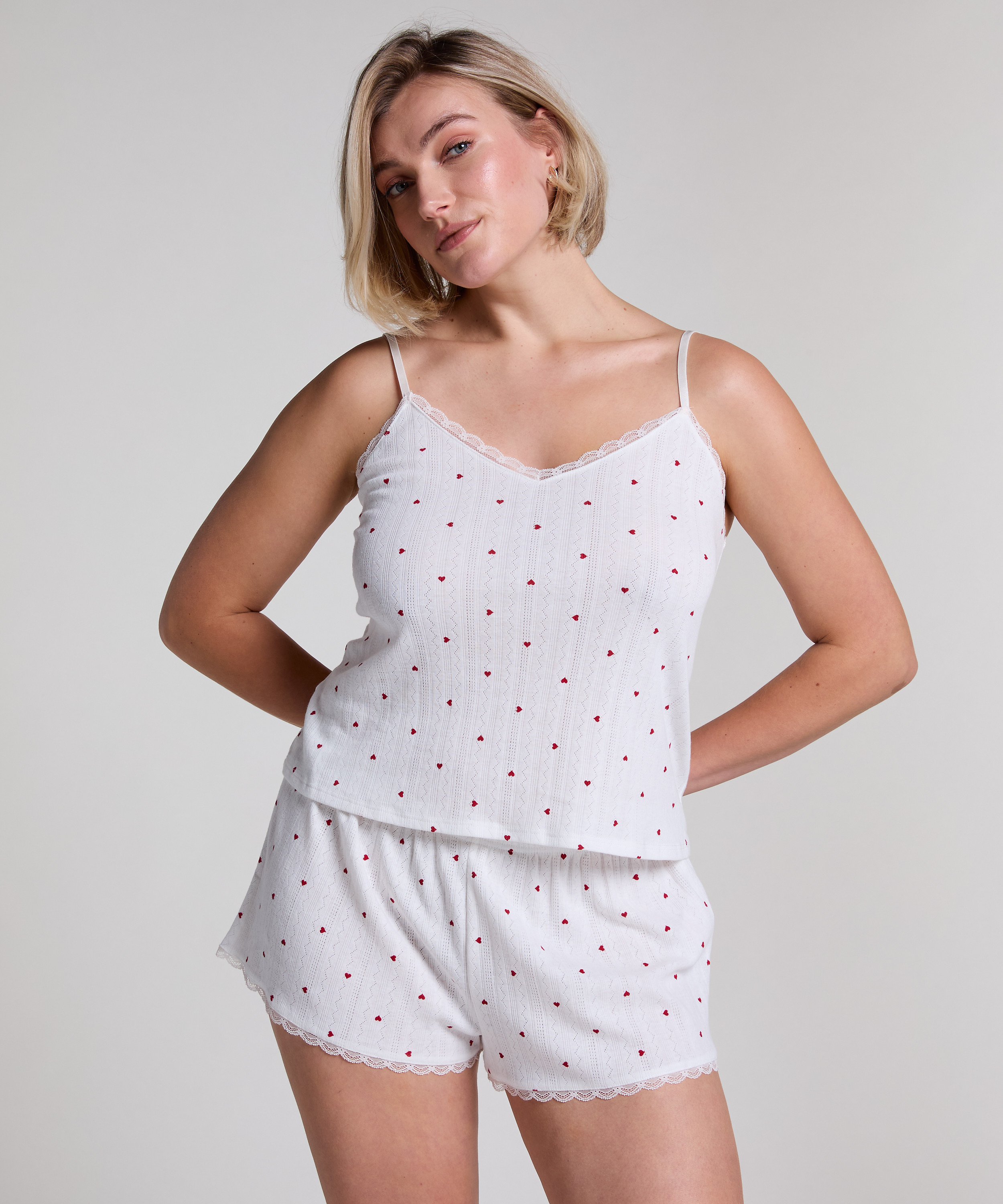 Top cami Lace, Wit, main