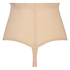 String taille haute avec gaine sculptante en dentelle festonnée - Level 3, Beige