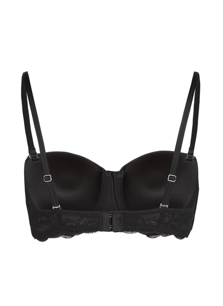 Voorgevormde strapless beugel bh Angie, Zwart