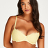 Soutien-gorge &agrave; armatures pr&eacute;form&eacute; Marine, Jaune