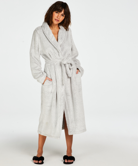 Peignoir Fleece, Gris