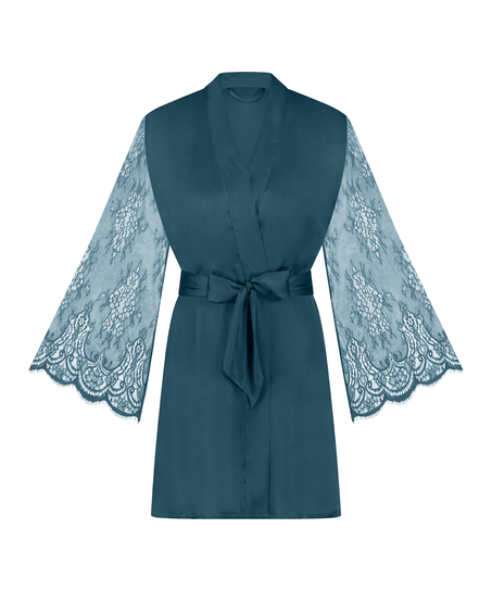 Kimono Satin, Blauw