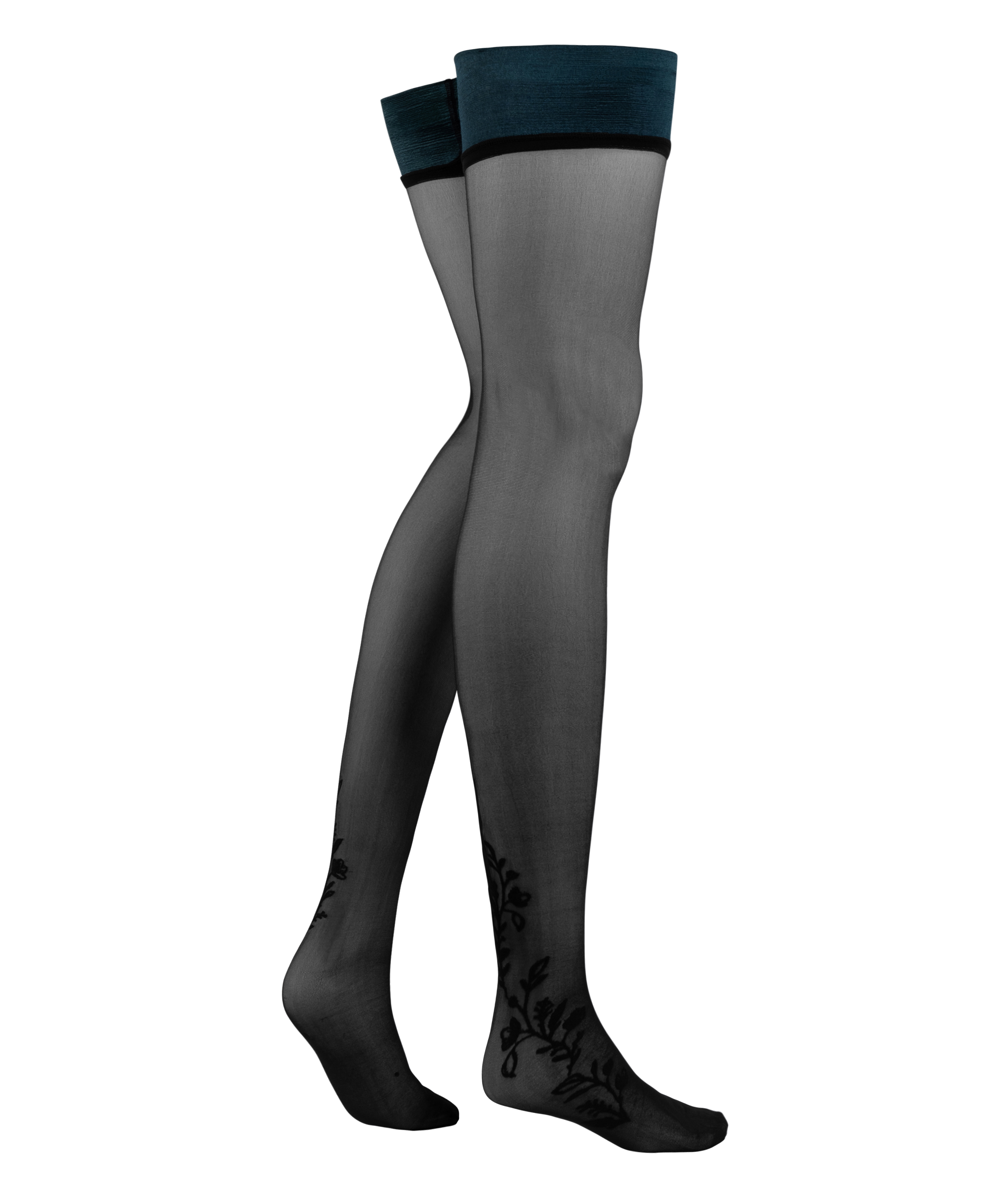 Bas autofixants Lana, Vert, main