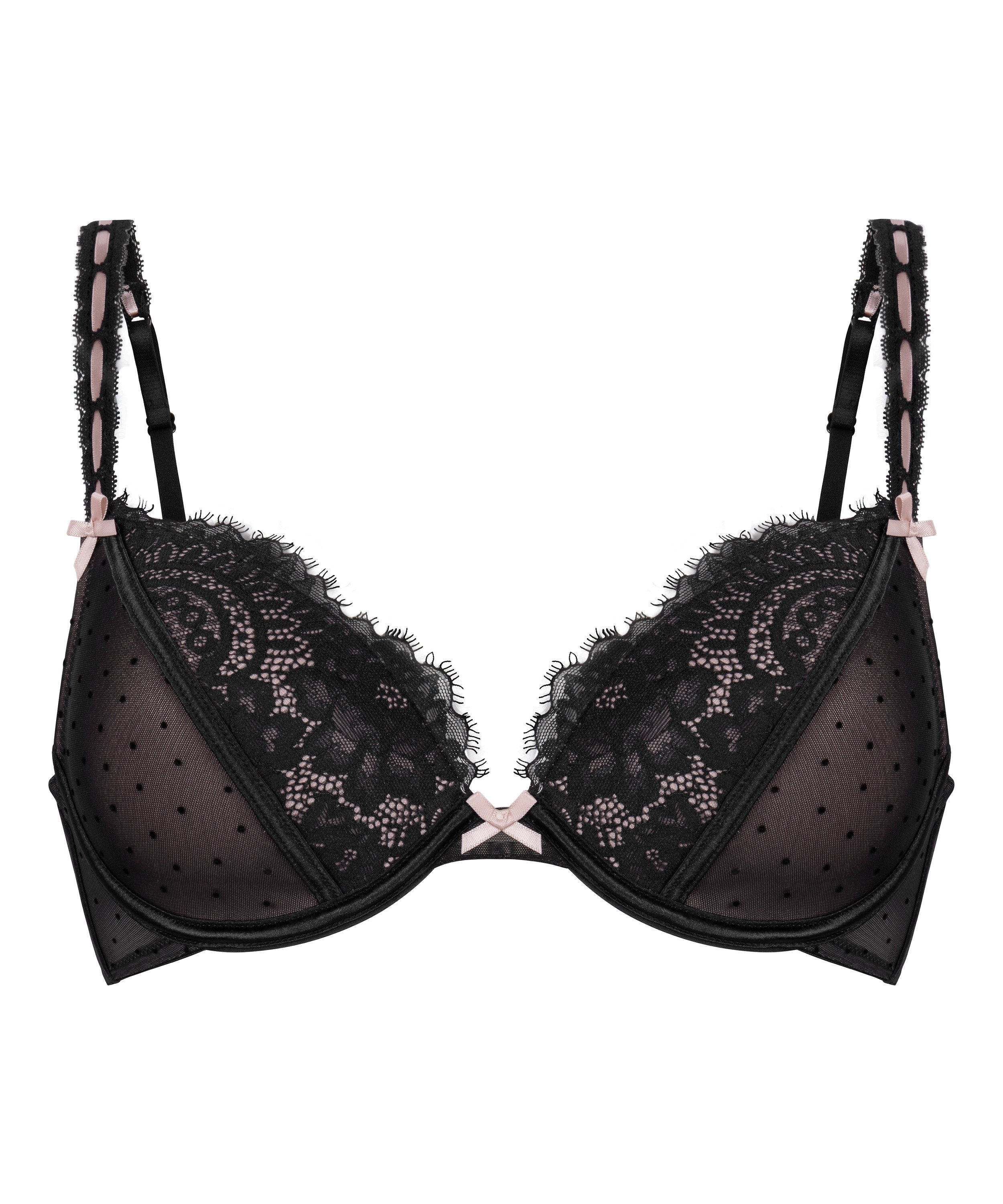 Soutien-gorge &agrave; armatures rembourr&eacute; Dorothy, Noir, main