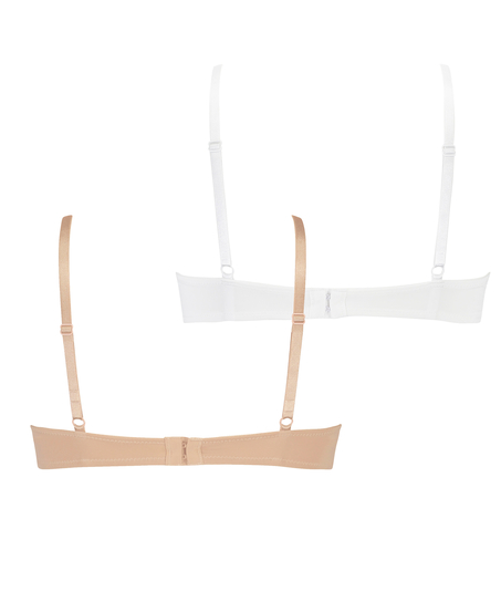 Lot de 2 Soutiens-gorge &agrave; armatures pr&eacute;form&eacute;s, Blanc