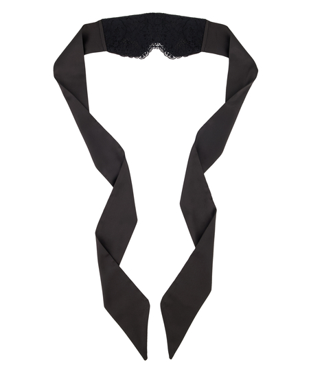 Blinddoek Private lace, Zwart
