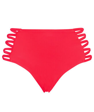 Hoog cheeky bikinibroekje Sunset dream, Rood