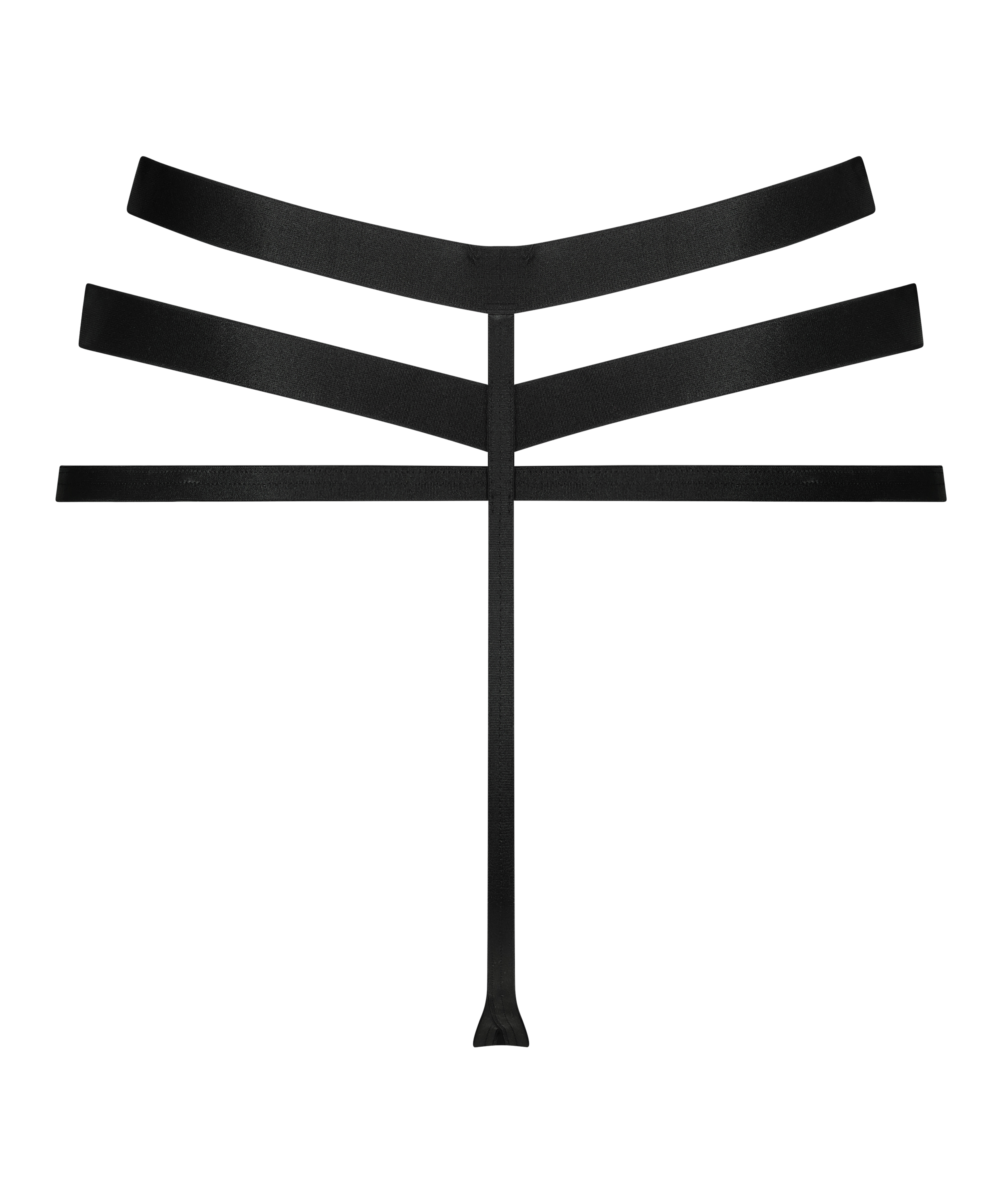 Hoge string Catherine, Zwart, main