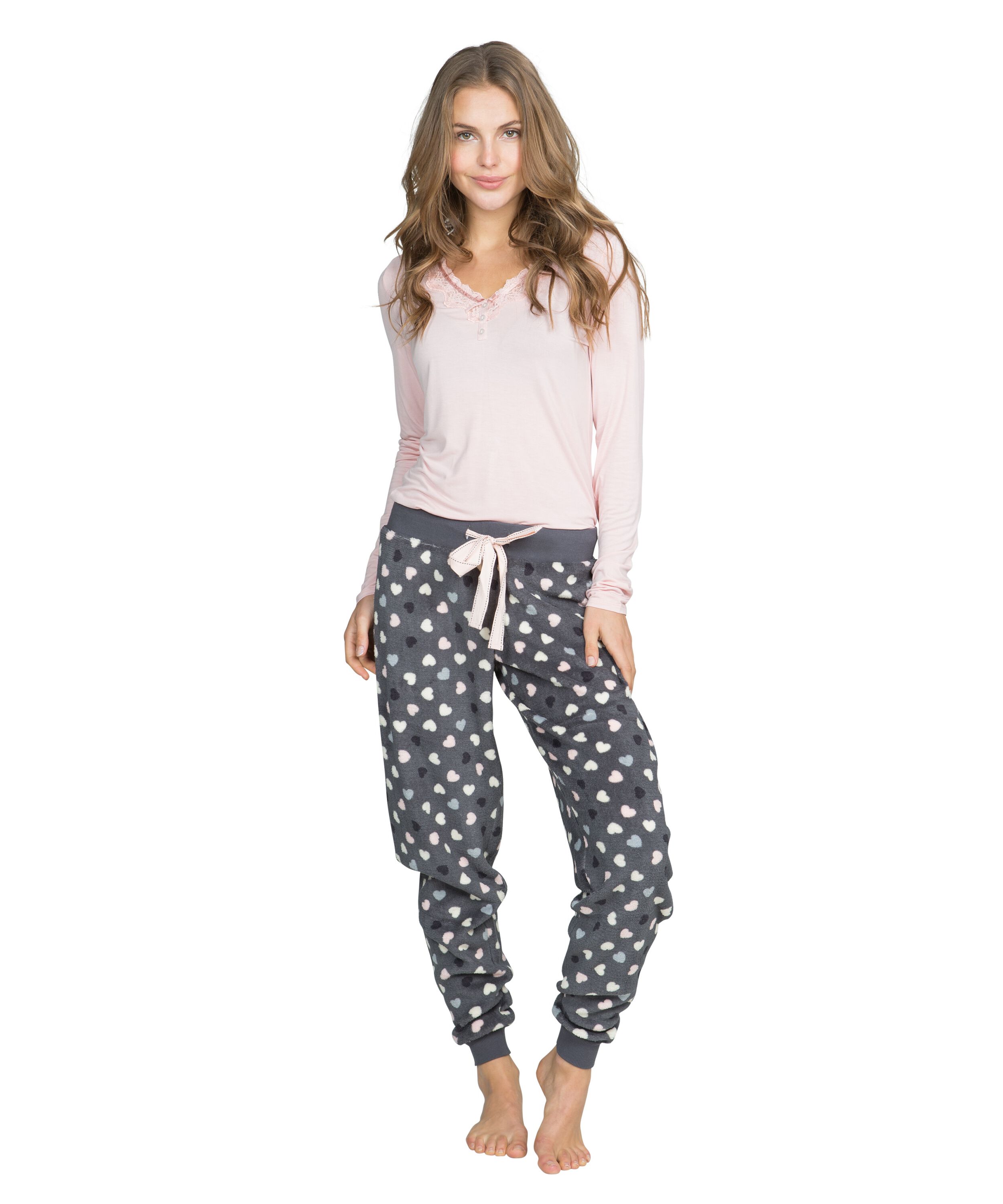 Top Marlene long sleeves, Roze