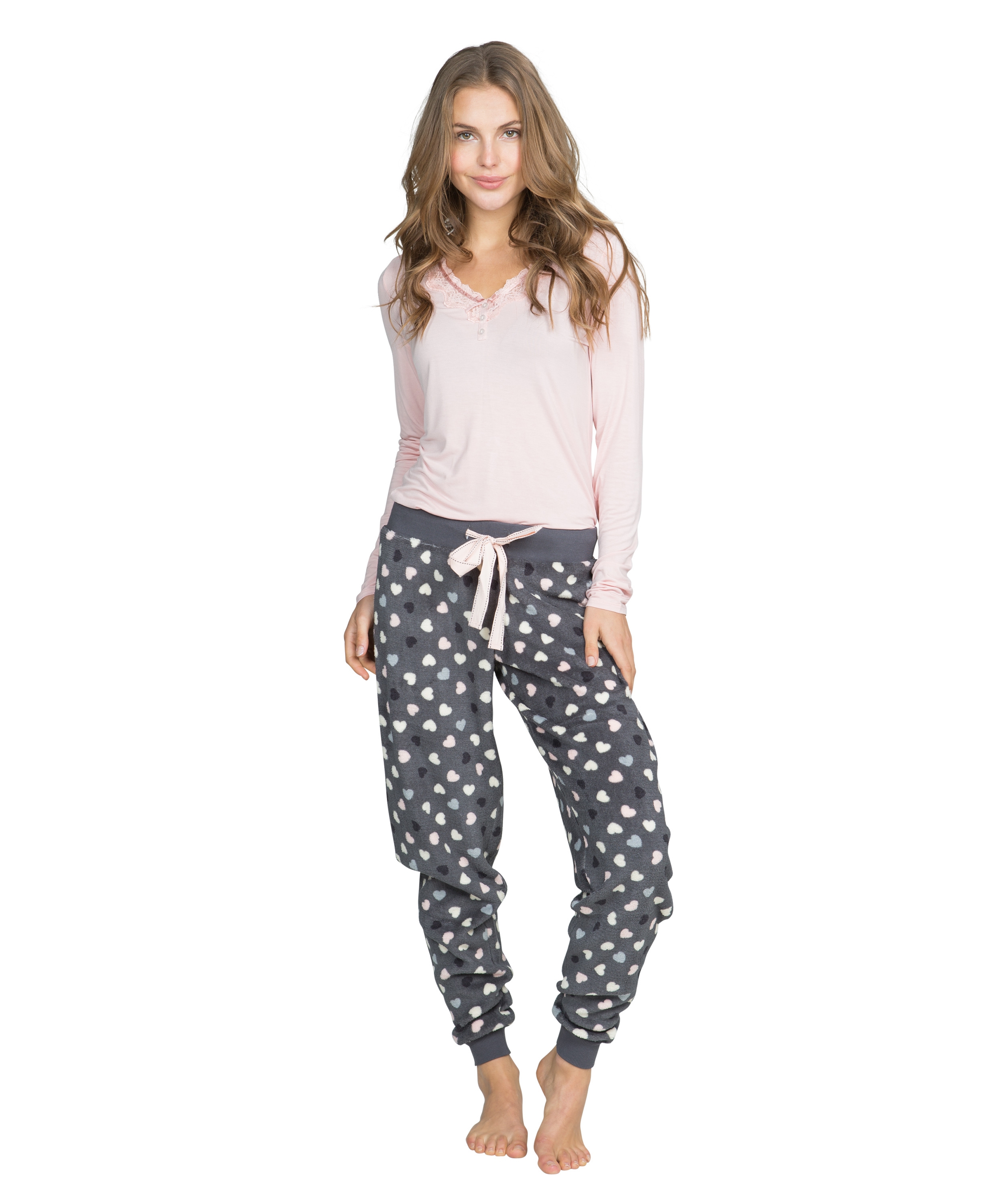 Top Marlene long sleeves, Roze, main